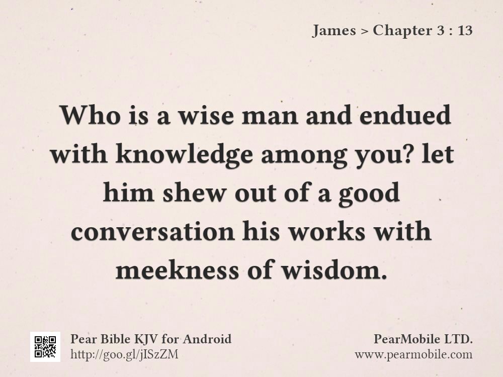 James, Chapter 3:13